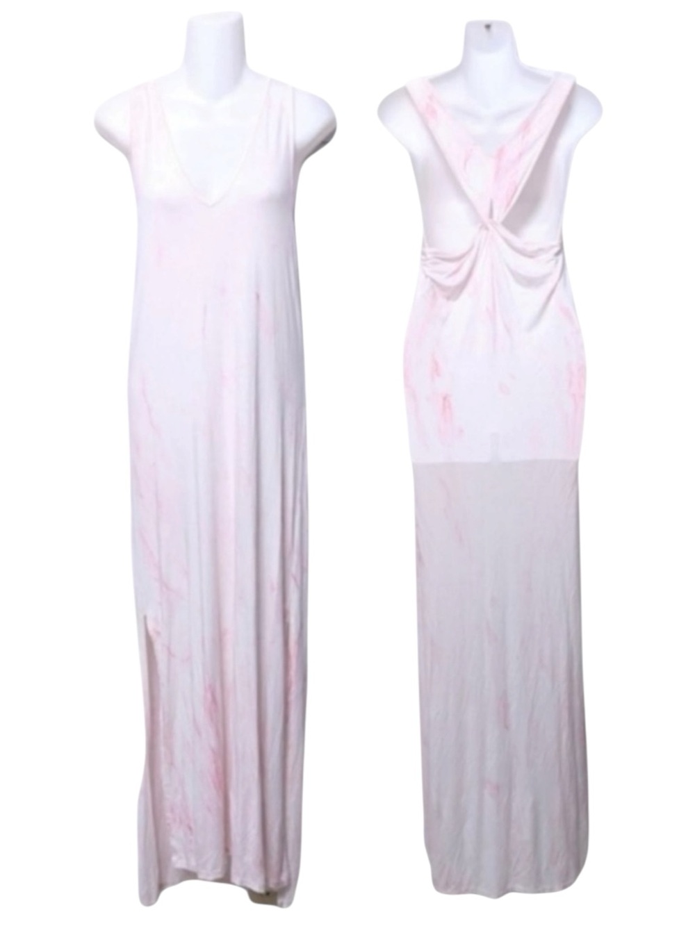 GYPSY 05 Watercolor Tie Dye Twist Maxi Dress XS
